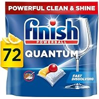 Finish Powerball Quantum Dishwasher Tablets, Lemon Sparkle, 72 Tablets