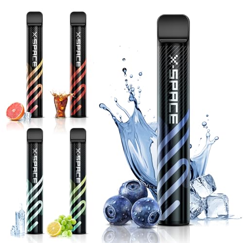 電子タバコ シーシャ ベイプ 使い捨て vape 2000回吸引可能 持ち運び便利 大容量 禁煙パイポ 禁煙グッズ 水蒸気タバコ 爆煙 フレーバースティック ニコチンなし タールなし X-SPACE ブルーベリー