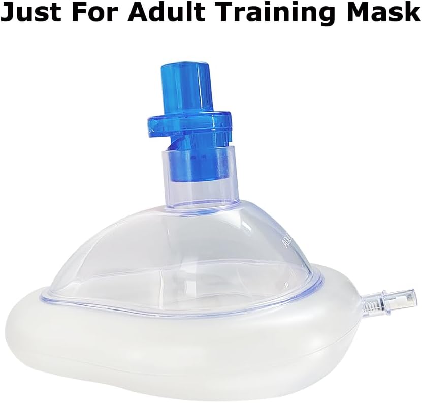 Pack of 100pcs CPR Rescue Mask Training Valves CPR One Way Valve for Training Mask - Individually Wrapped
