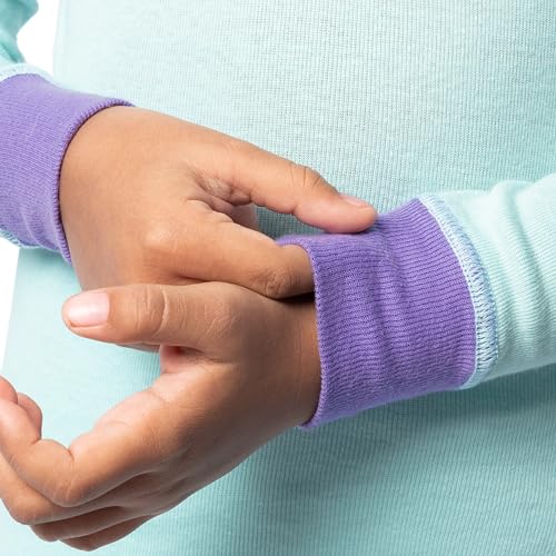 Fruit of the Loom Girls' 4-Piece Tight Fit Pajama Set4