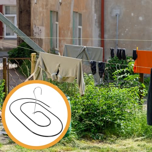 Cintre spirale en acier robuste de 60 cm avec support longue durée pour linge lourd