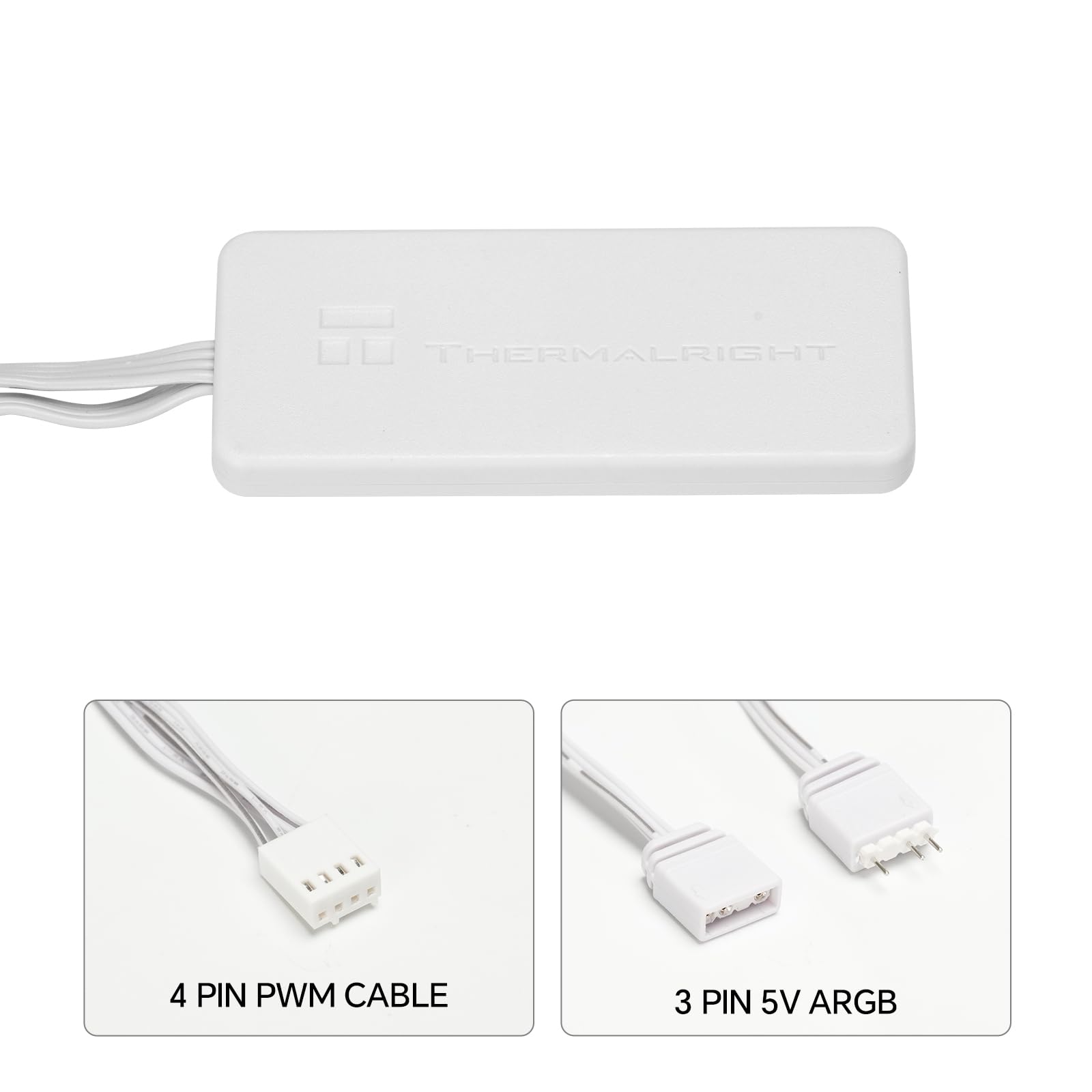 Thermalright Modułowe złącza wentylatora TL-M12Q, adaptery kablowe (białe)