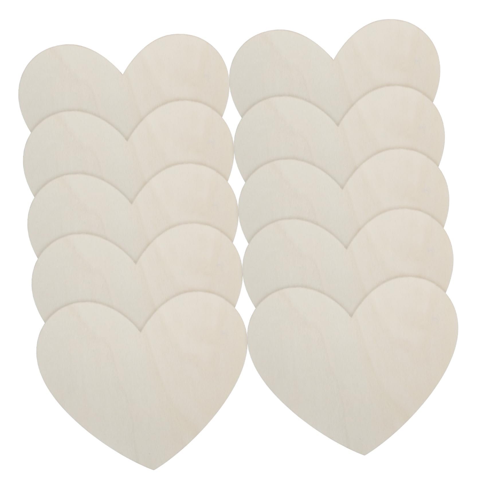 NUOBESTY 30stücke Unvollendete Holzherz-schnitte Große Holzherzen Für Diy-projekte Bastelmaterial Für Hochzeiten Valentinstag Und Dekoration Holzherz-ausschnitte
