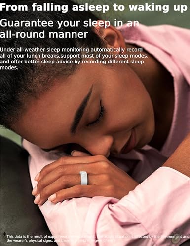 Smart Ring for Health and Fitness - Rose Gold, Multifunctional, Pedometer, Waterproof, Charger Case