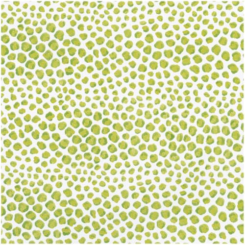 Caspari Just Spots Lime Gift Wrap - 1 Roll of Wrapping Paper
