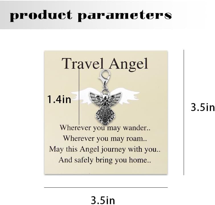 New Driver Driving Keychain Gifts for Women Men Traveler Adventure Gifts Trucker Bus Driver Birthday Christmas Gift Travel Angel Keychains Drivers License Gift for Son Granddaughter image 5