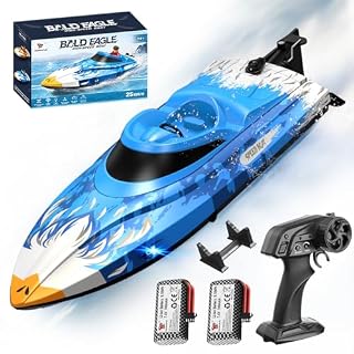Cirmine bateau RC brushed prêt à naviguer 2 batteries 7,4 V