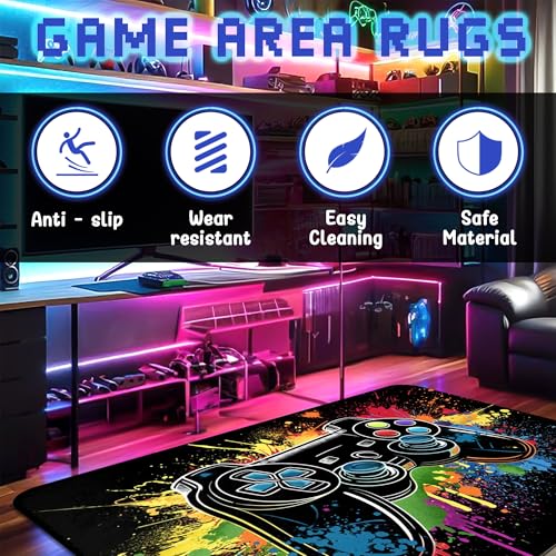 Tapete Gaming para Cuarto de Niños 5'x7' Antideslizante miniatura 4