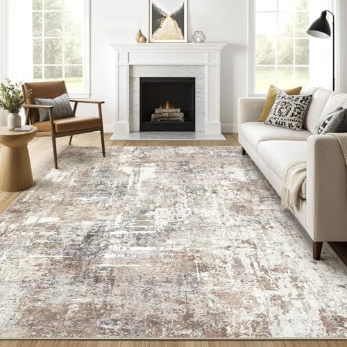 Amazon.com: 8x10 Area Rugs Living Room: Washable Large Abstract Modern ...
