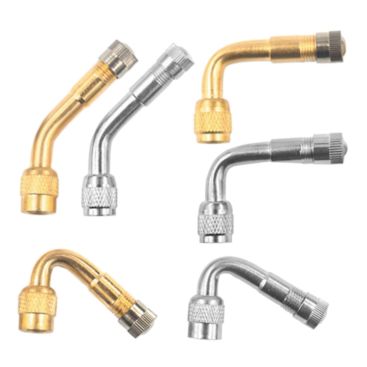 MAGICLULU 4 Set Prolunga Valvole Pneumatici Adattatori Per Valvole Auto E Estensori Per Gonfiaggio Facile E Veloce Con Accessori Resistente Pneumatici Tubeless E Non 6 Pezzi*4