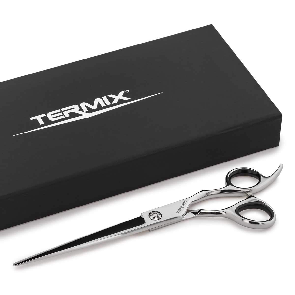 Termix Forbici Barbiere Premium 7" - Forbici per barbiere professionali di alta qualità per capelli e barba, con lame concave e acciaio inossidabile.
