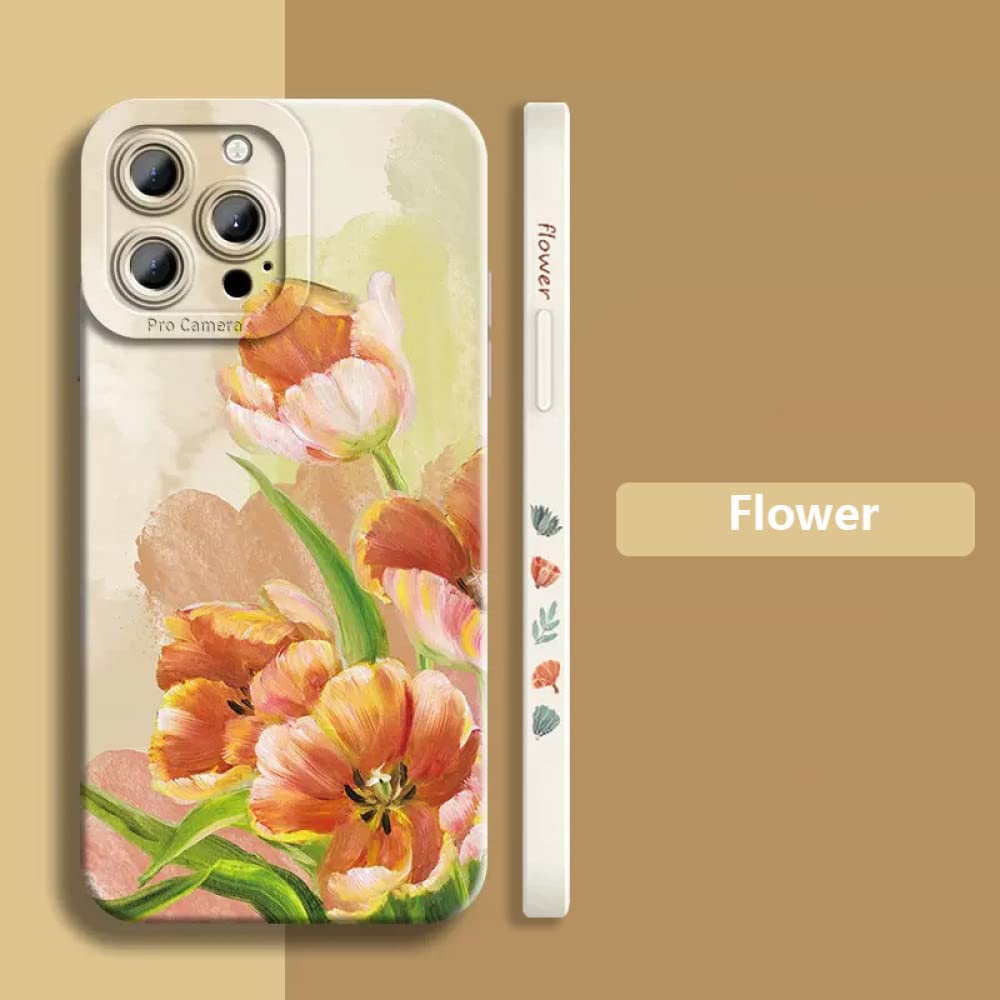 Funda de teléfono con Planta de Flores para Samsung S23 Ultra S22 Plus S21 S20 FE Note 20 A32 A52 A72 A13 A33 A53 5G A04, 2, para A73 5G