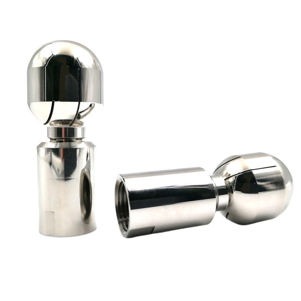 Bola de pulverización rotativa con rosca hembra BSPT de 1/8 a 2 pulgadas, SS304, bola de limpieza for tanque de pulverización rotativa sanitaria, 1 unidad(1.2inch)
