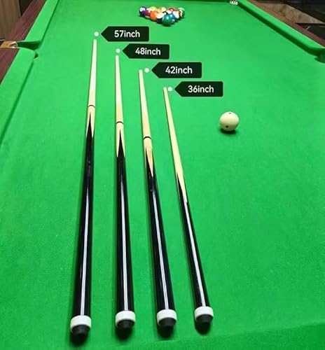JX Billardqueue-Stick mit 13 mm Spitze, 147,3 cm, Hartholz, kanadischer Ahorn, 2 Stück