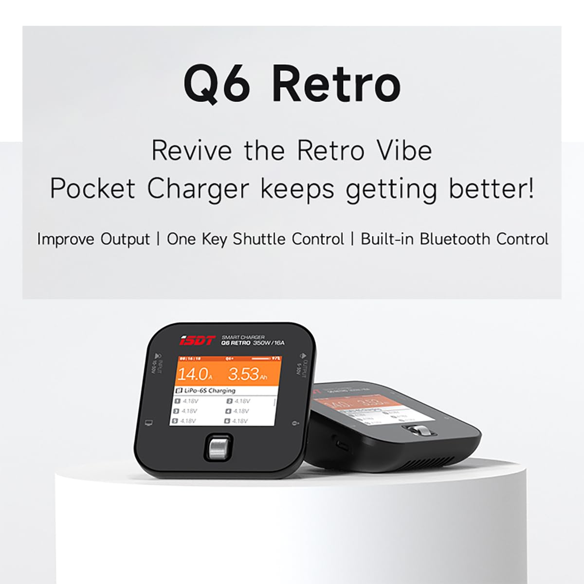 ISDT Q6 Retro 350W 16A DC Lipo Chargeur Équilibre Chargeur Déchargeur pour RC Voiture Hobby Batterie