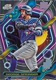 2023 TOPPS COSMIC CHROME #180 GEORGE SPRINGER TORONTO BLUE JAYS BASEBALL OFFICIAL TRADING CARD OF MLB