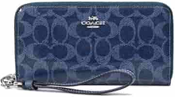 Amazon | コーチ 長財布 COACH デニム パテント コーティング