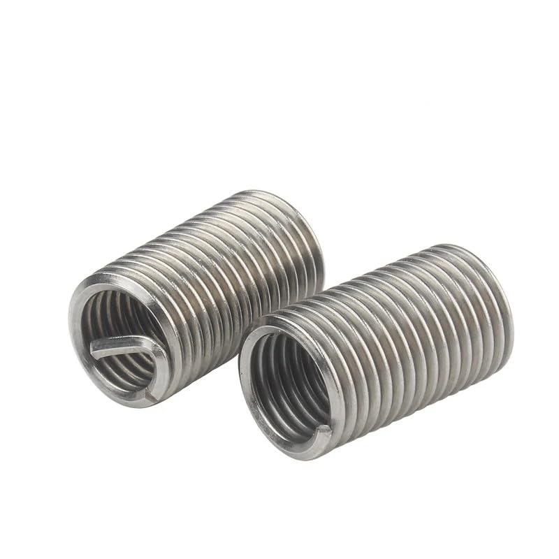 Inserto di riparazione filettato for boccola a vite 20 pezzi 4-40 1D-3D Filo in acciaio inossidabile 304 Inserti elicoidali(2.5D)