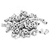 URBEST 304 Stainless Steel Rivet Nut Flat Head Insert Nutsert Knurled Body Blind Rivnut Assortment 50Pcs (M4x11mm)