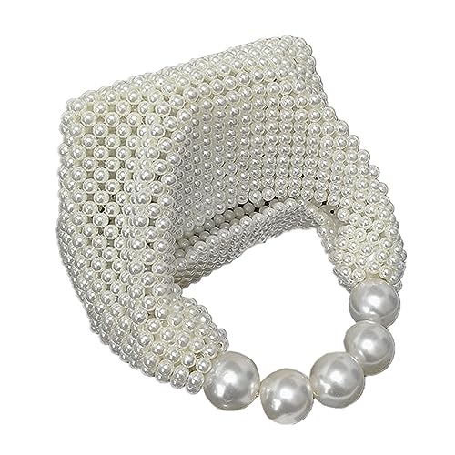 Bolso de mano para mujer con perlas y cuentas artesanales miniatura 7