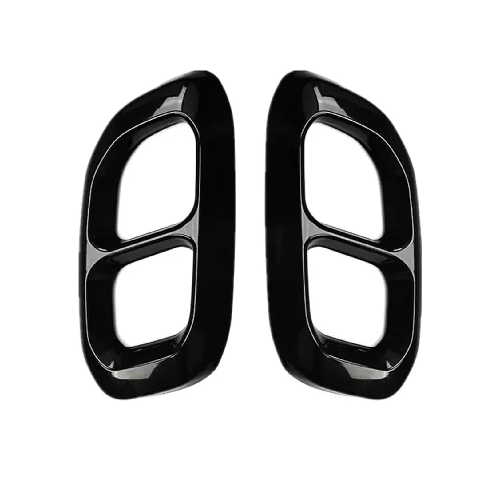 2 Sztuk ABS Samochodowa Wkładka Do Gardła Rura Wydechowa Pokrywa Układu Wydechowego Rura Wydechowa Kompatybilny Z GLC GLE GLS W167 W253 Akcesoria(Black)