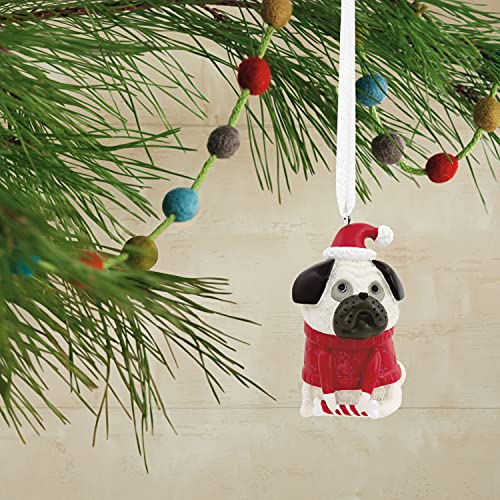 Hallmark Mops Hund im Urlaub Pullover Weihnachten Ornament