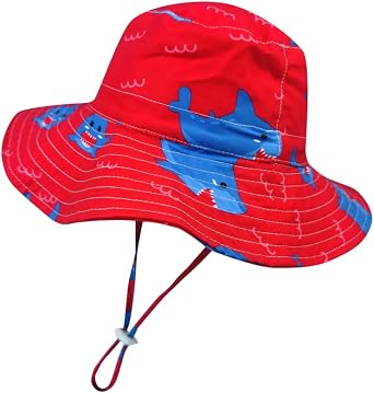 Baby Sun Hat Toddler Kids Wide Brim Sun Protection Hats Infant Beach Swimwear Bucket Cap
