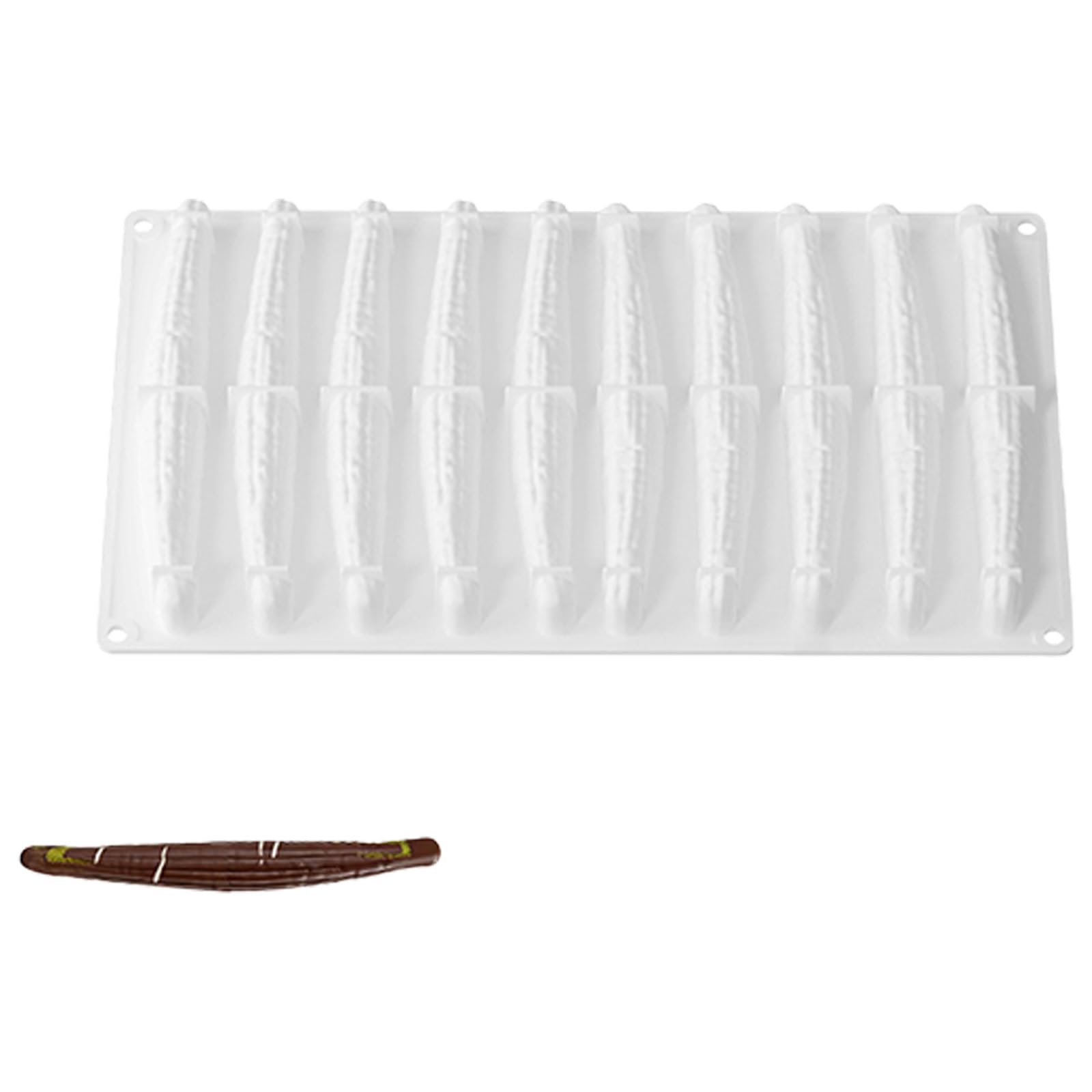 hogtnd Food Grade Silicone Bread Mould 6 Slot Bread Pan Cake Baking Mould Food Grade Baking Mould