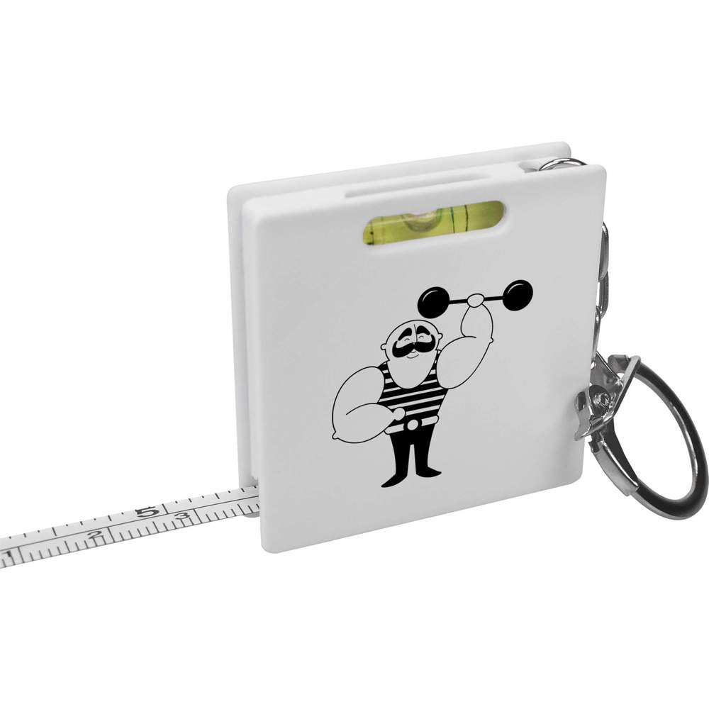 AzeedaStrongman' Keyring Tape Measure/Spirit Level Tool (KM00015362)