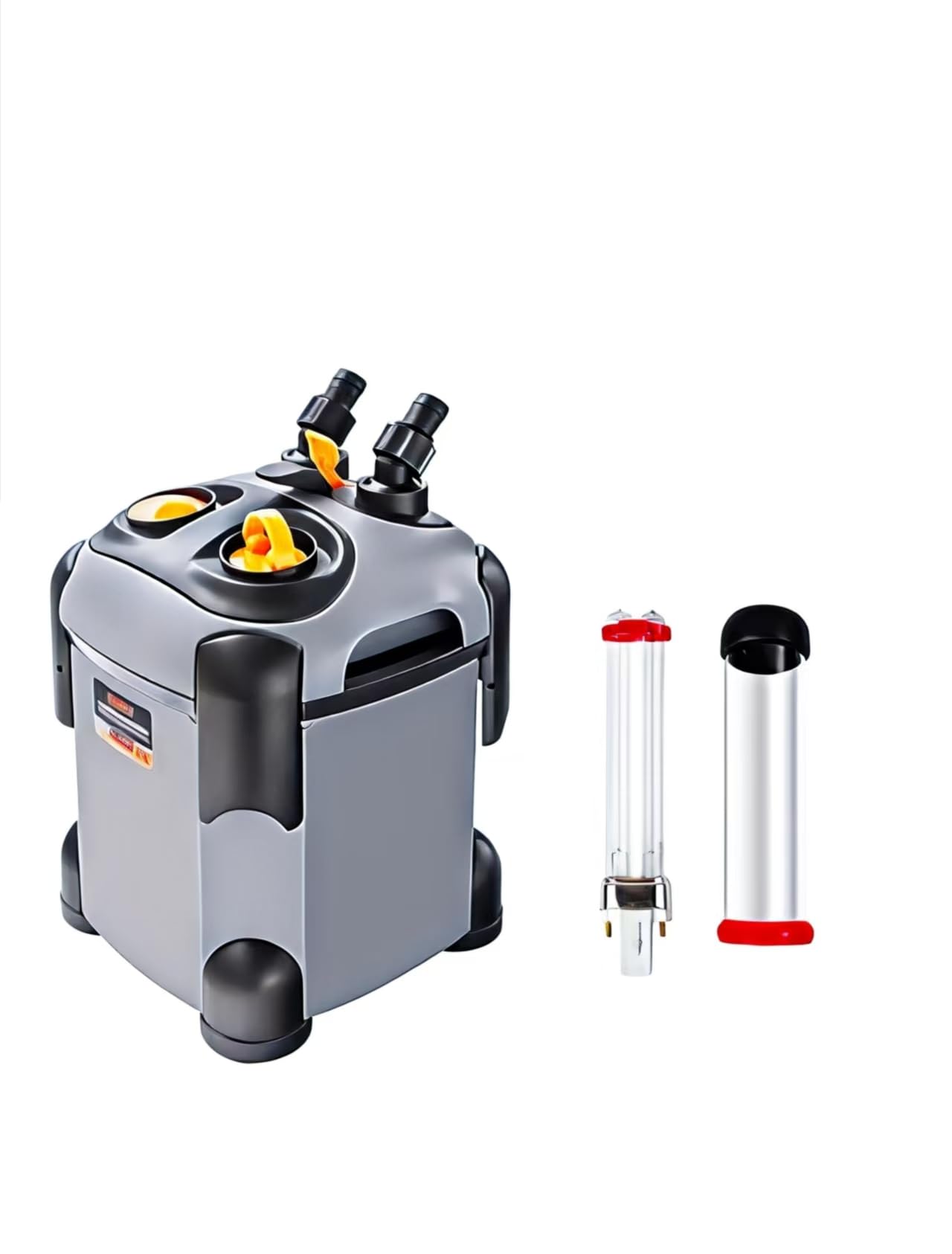 Aquarium External Canister Filter Ultra-Quiet Fish Tank UV Filter Water Circulation Turtle Tank Filter with UV Filters Media 171/225/266/317/397GPH (171GPH&UV)