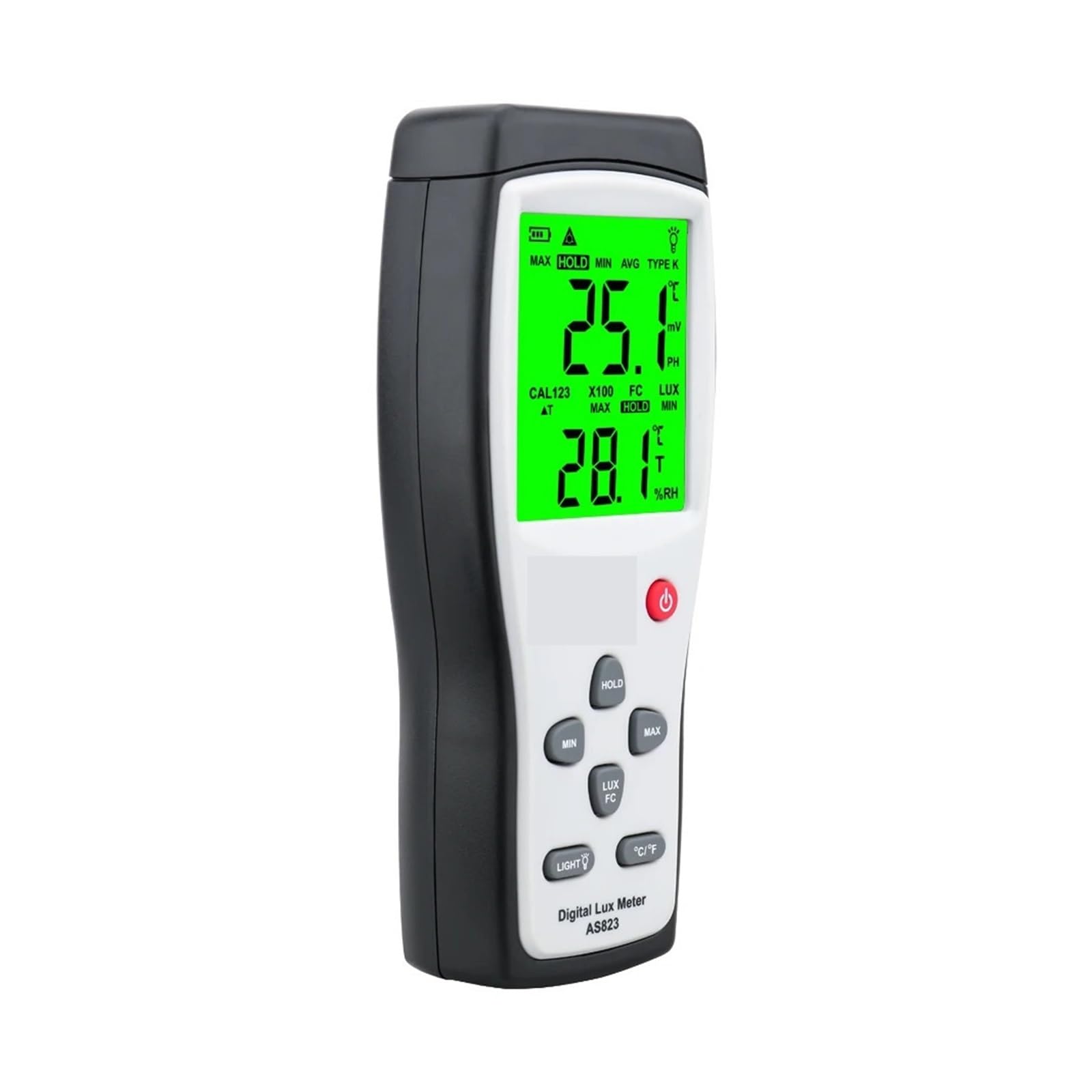 Medidor De Lux Digital Probador Brillo Espectrofotómetro Fotómetro Espectrómetro Luz Alta Precisión 1-200.000lux,Alta precisión