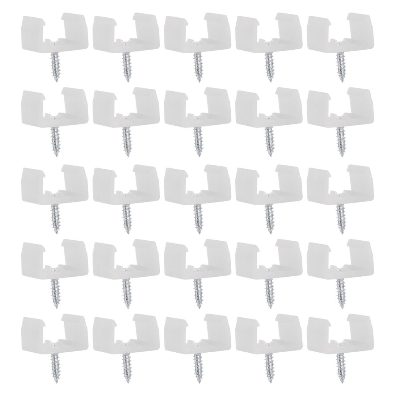Clips de fixation en plastique pour bandes LED 5050 avec vis M3 de montage