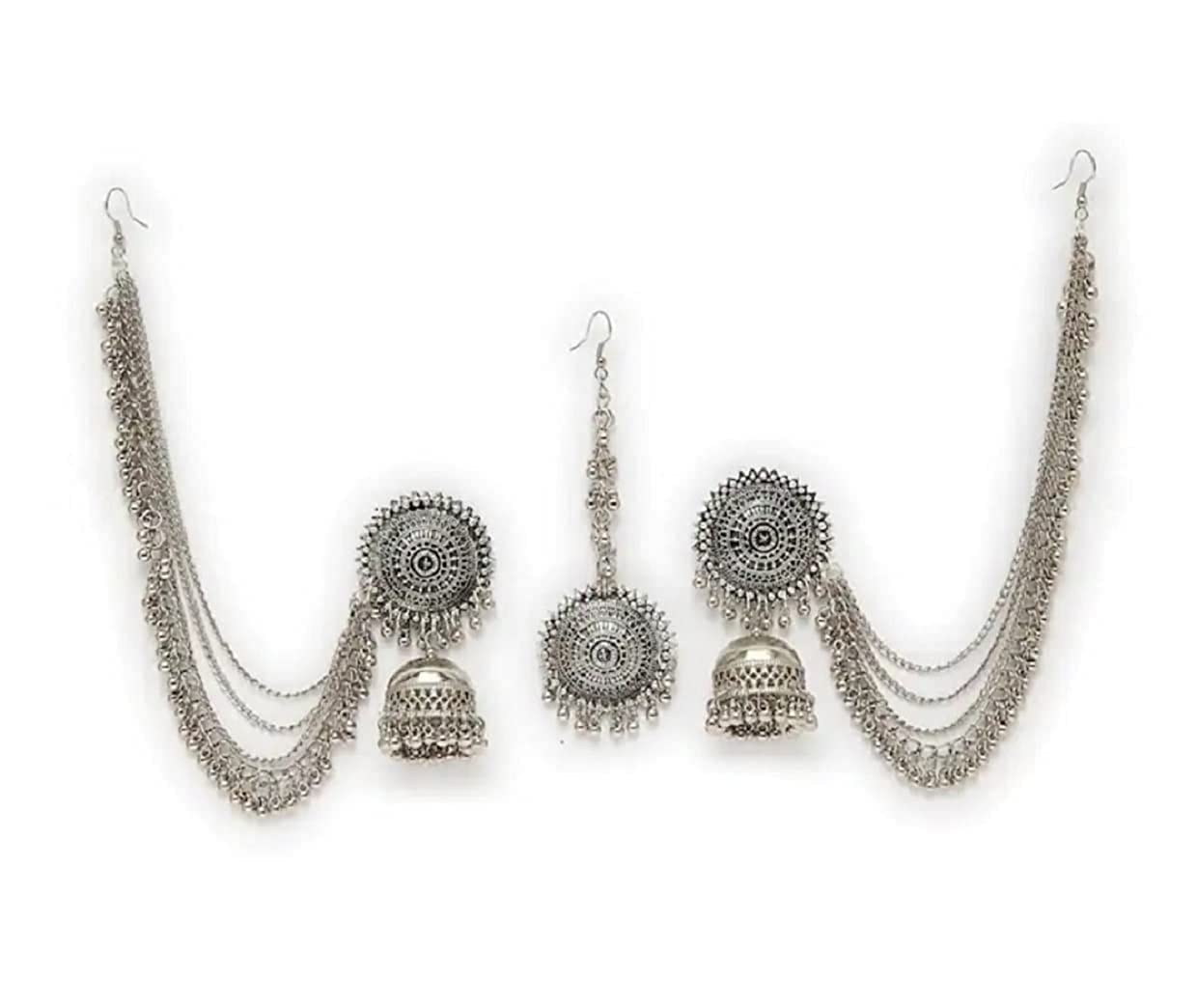 MARS FASHION Metal Jewel Set (Silver)