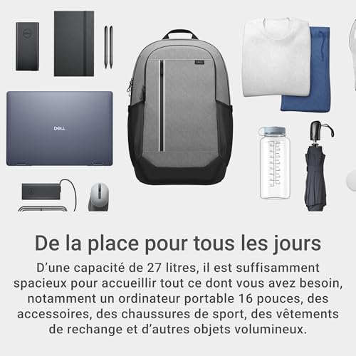 Dell Pro 14 16 Plus EcoLoop Urban Backpack CP5625G Sac à dos pour ordinateur portable 14 16 bruyère - vue 4