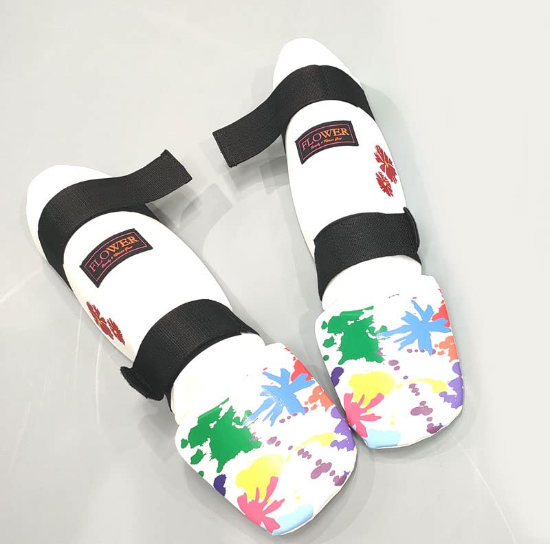 Amazon | FLOWER SHIN GUARD 2209 WHITE シンガード レガース 脛