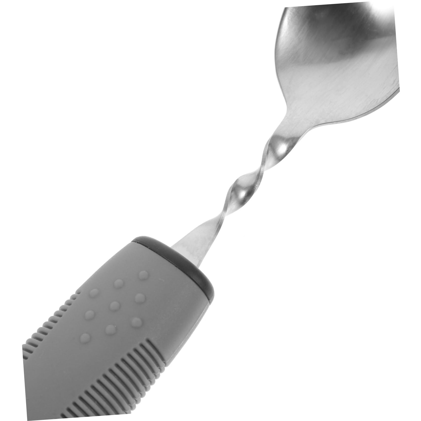 Healeved Daptive Utensils Set for Hand Silverware Sets Non-Slip Handles Adaptive Equipment Elderly Utensils for Eating