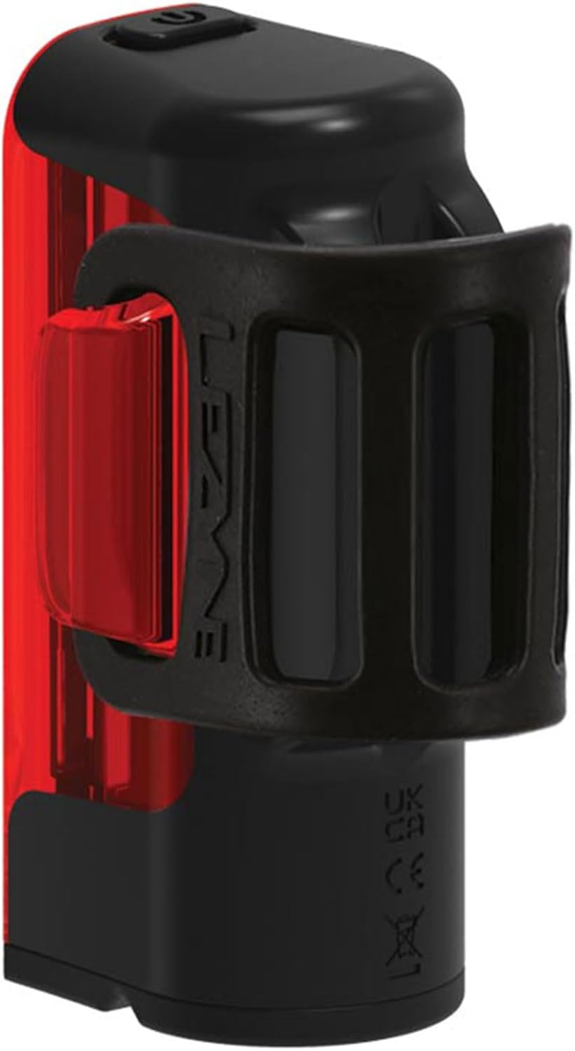 LEZYNE Strip Drive Bicycle USB Rechargeable IPX7 Waterproof Red LED Rear Light w/Multiple Solid & Flash Modes | Silicone Rubber Mounting Strap Included - 150/300 Lumens Options