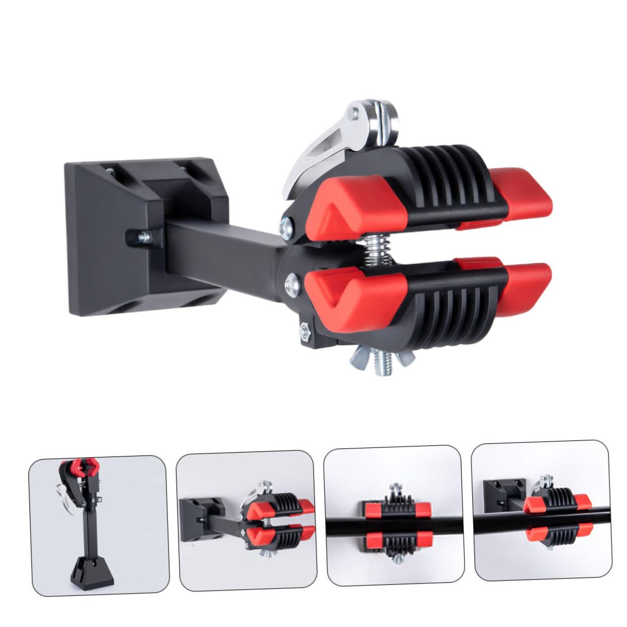 NUOBESTY Colgador para Bicicletas de Pared en Metal Ligero y Diseño Simple, Soporte Horizontal Adecuado para Guardar y Colgar Bicicletas en Interiores