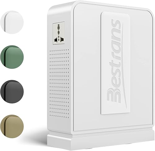 Convertidor de voltaje de 1500 W de 110 V a 220 V, transformador de potencia con 2 salidas para uso en electrodomésticos asiáticos europeos de 220 V