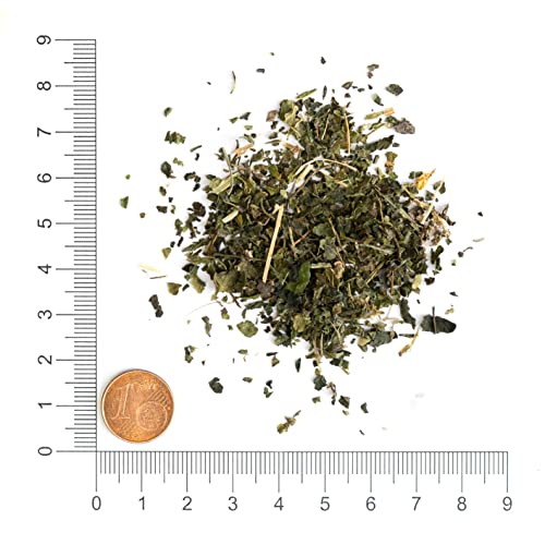 Krauterie Brennnessel Hund, Einzelfuttermittel für Hunde (100 g), Brennnesselblätter Geschnitten in Spitzenqualität
