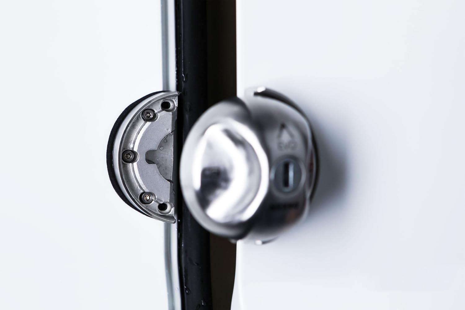 DAKEN Saturn Evo Doppio Serrature per Veicoli Commerciali per Impieghi Gravosi Blocco Manuale Acciaio Inox Set di 2