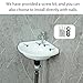 Small Bathroom Sink Wall Mount Bathroom Corner Sink, Triangular wash basin No-Drill Installation Self-Adhesive 12 x 12 Inch with 1.26 Inch Faucet Hole, Mini Rv sink Plastic Sink for Home, Dorm, Garage