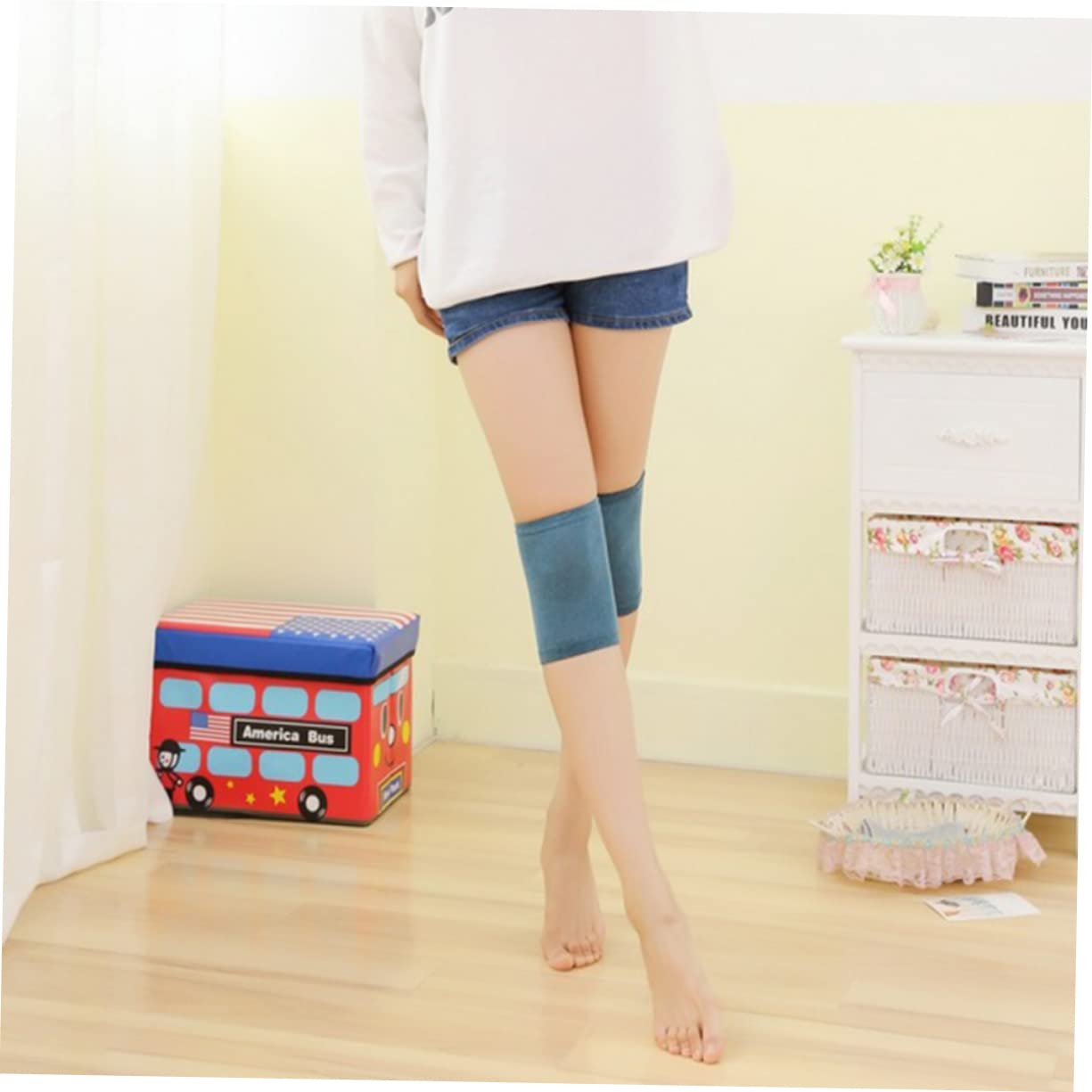 GOOHOCHY Running Knee Pads Knee Support Brace Sleeve for Outdoor Activities Warm Comfort Elastic