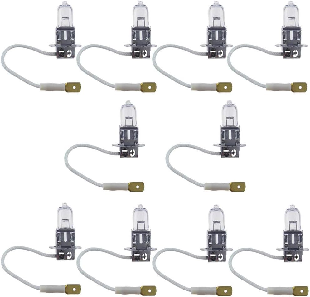 H3 Bulb, 70 Watt, 24 Volt, T3.25 Halogen Auto Light Bulb (10 Pack)