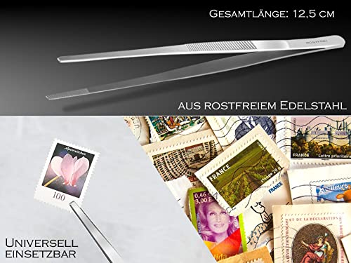 Gerade Pinzette 12,5 cm mit Innenzahnung aus rostfreiem Edelstahl - Image 4