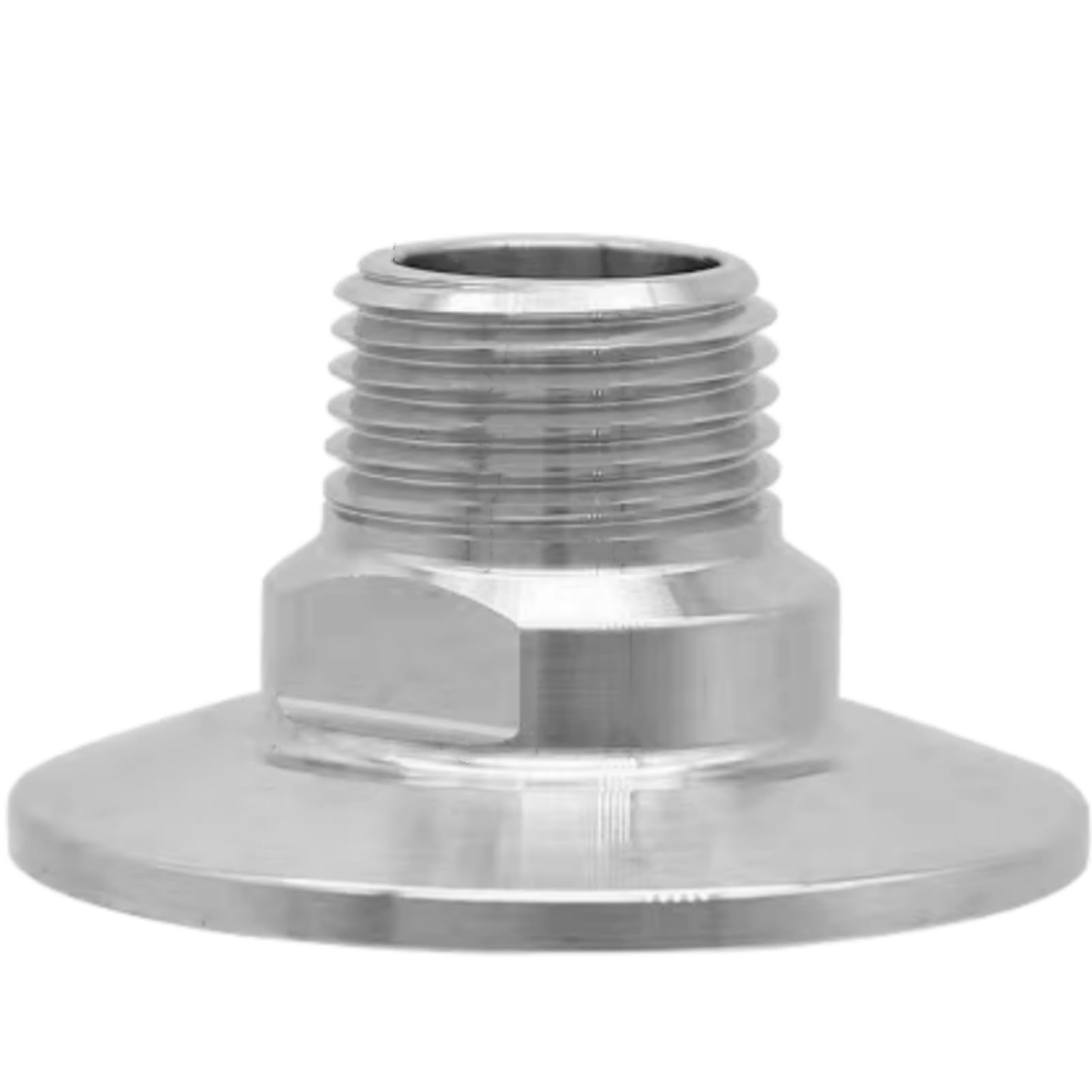 Złącze kołnierzowe, Trójzaciskowy zacisk ze stali nierdzewnej 304 do adaptera męskiego NPT, wiele rozmiarów, 5 szt. pneumatyczno-hydraulicznych(2 inch 1inch NPT Male)