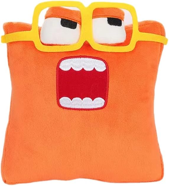 Shape Lore - Juguetes de peluche de la serie Knowledge, almohada rellena de felpa, juguetes educativos de iluminación para niños, 7.8 pulgadas (C)