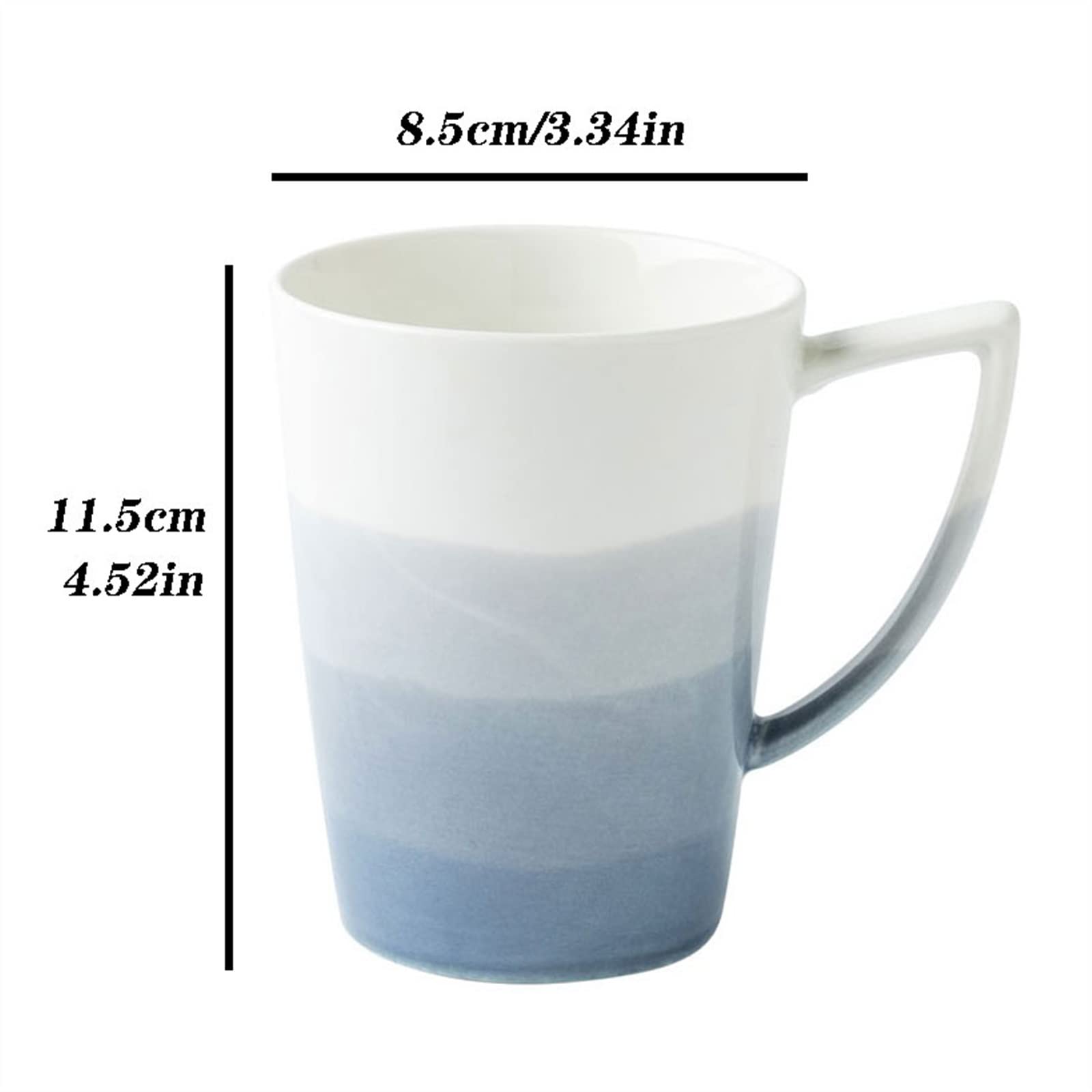Ceramiczny kubek do kawy 350ML kreatywny kubek ceramiczny filiżanka kawy prosta konstrukcja kubek kubek śniadaniowy nadaje się do domowego biura szkolnego zestaw kubków do kawy