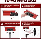 Zestaw szpachli do kitu, szpachla ścienna z uchwytem przedłużającym, ostrzem ze stali nierdzewnej i aluminiową obudową (