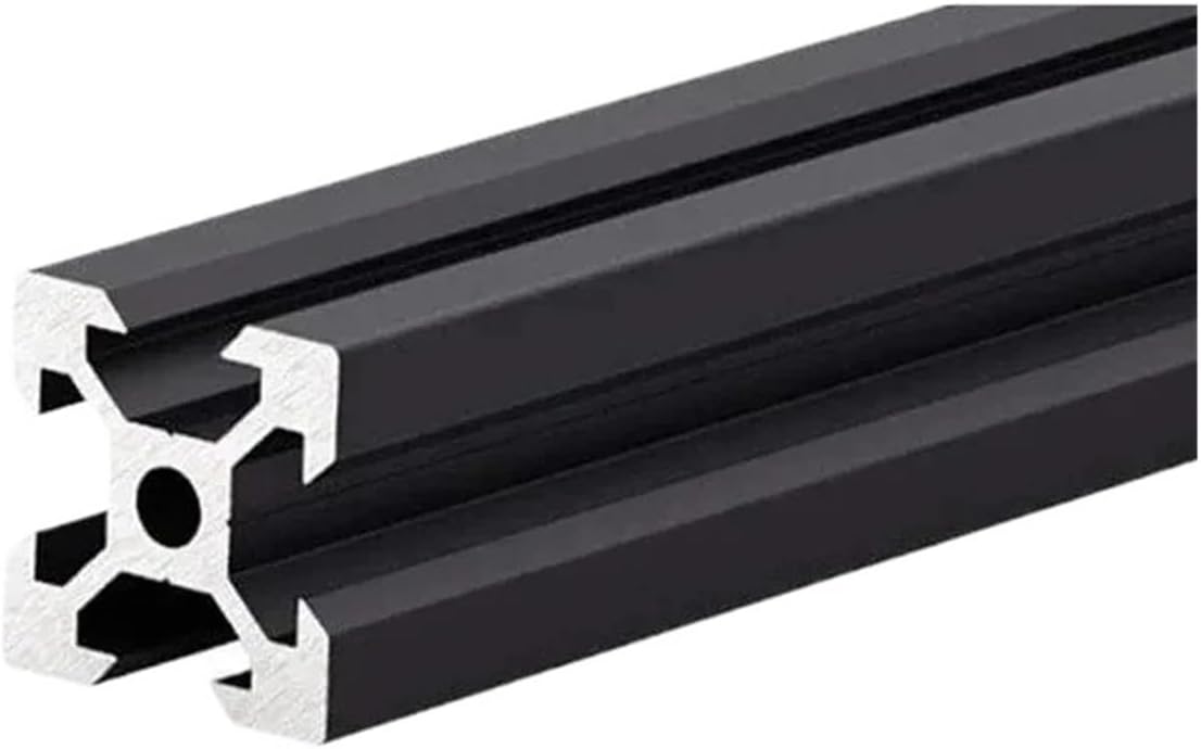 2020 V-Groove Aluminum Profile 100-550mm Aluminum Extrusion Black Anodized(550mm)